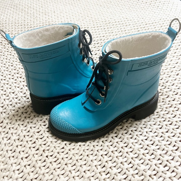 Ilse Jacobsen Hornbaek Blue Short Rubber Boots 36 - Picture 4 of 9